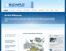 Tablet Screenshot of buchwald-gmbh.de